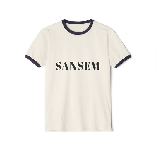ANSEM Text Ringer Tee | Retro Crewneck Shirt
