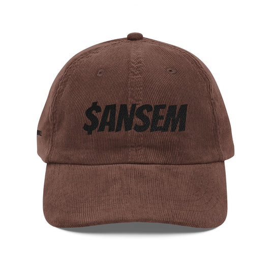 ANSEM Embroidered Corduroy Cap | Vintage Rust Baseball Hat