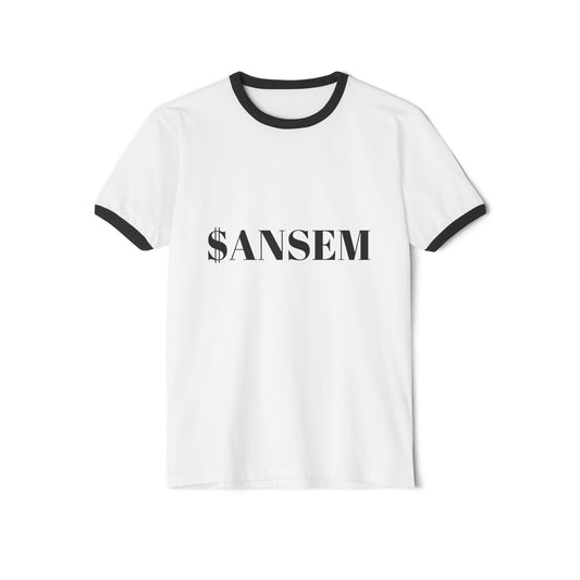 ANSEM Text Ringer Tee | Retro Crewneck Shirt