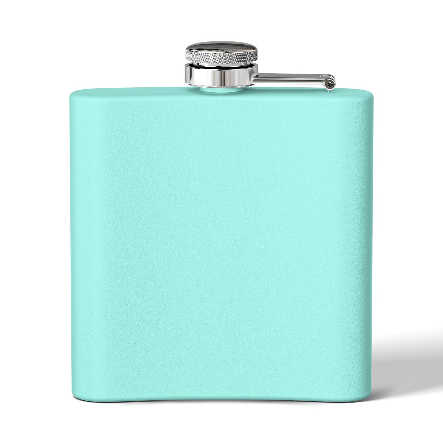 Bull Head Flask — 6oz Stainless Steel Hip Flask with Neon Green Geometric Bull Design