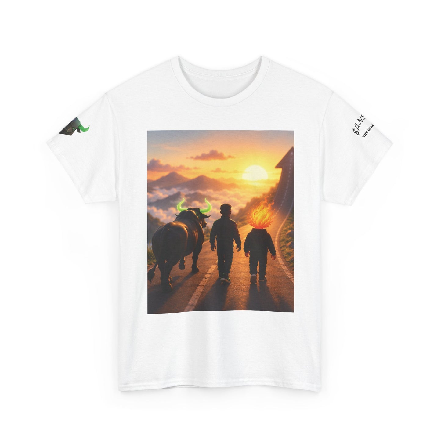 Cowboy Sunset T‑Shirt — Western Trail Sunset Scene Tee