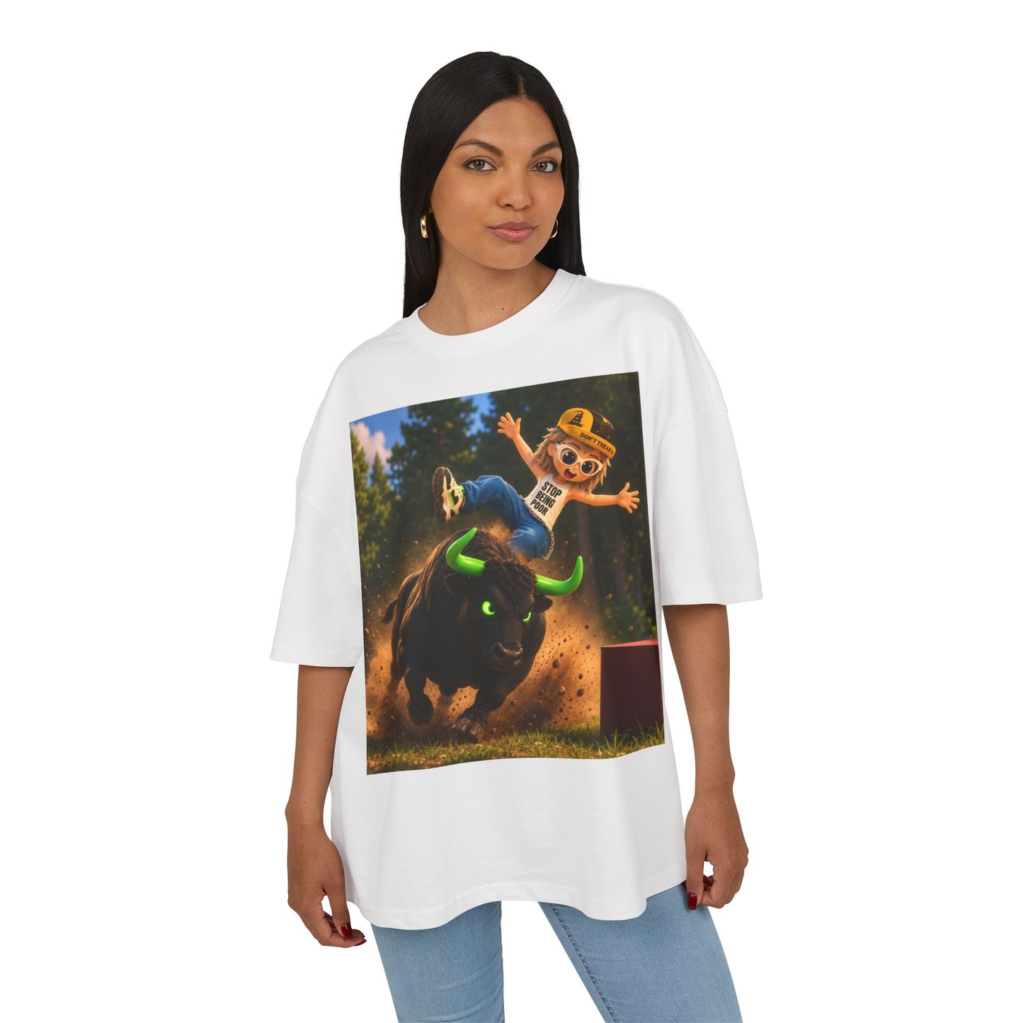 Bull Rider Graphic Tee — "ANSEM" Backprint Cotton T-Shirt