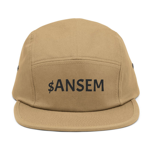 ANSEM Embroidered 5-Panel Cap | Khaki Canvas