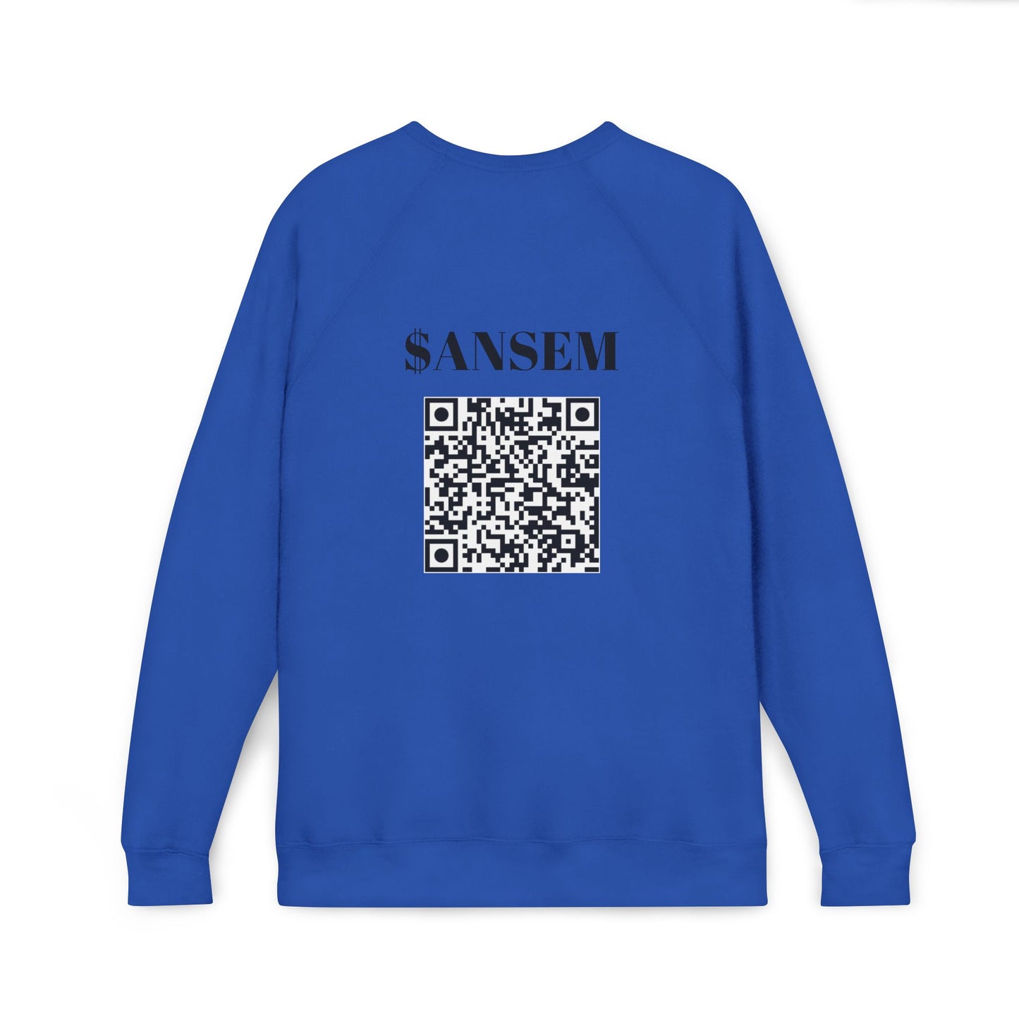 Dark Horned Figure sweatshirt | QR Code back print, SANSEM