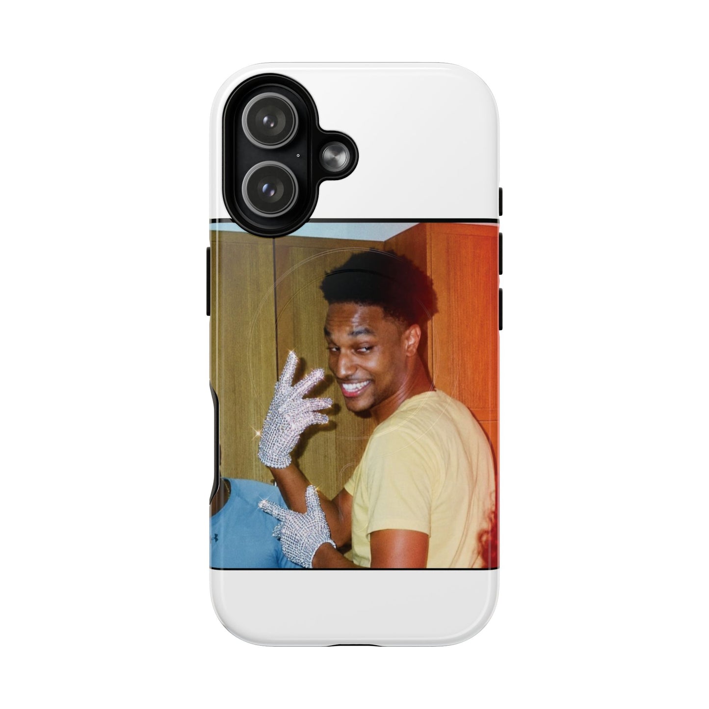 Micheal Ansem Magnetic Phone Case — Smiling Retro Guy Design
