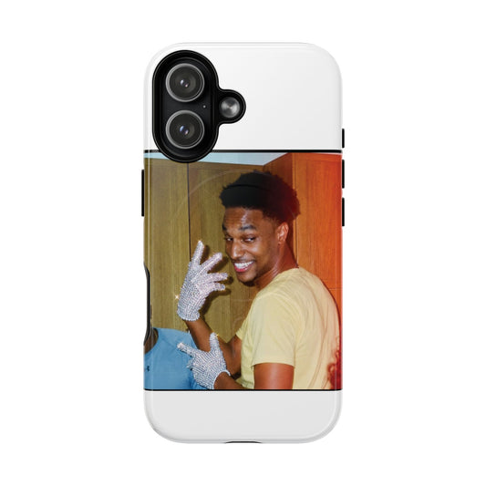 Micheal Ansem Magnetic Phone Case — Smiling Retro Guy Design