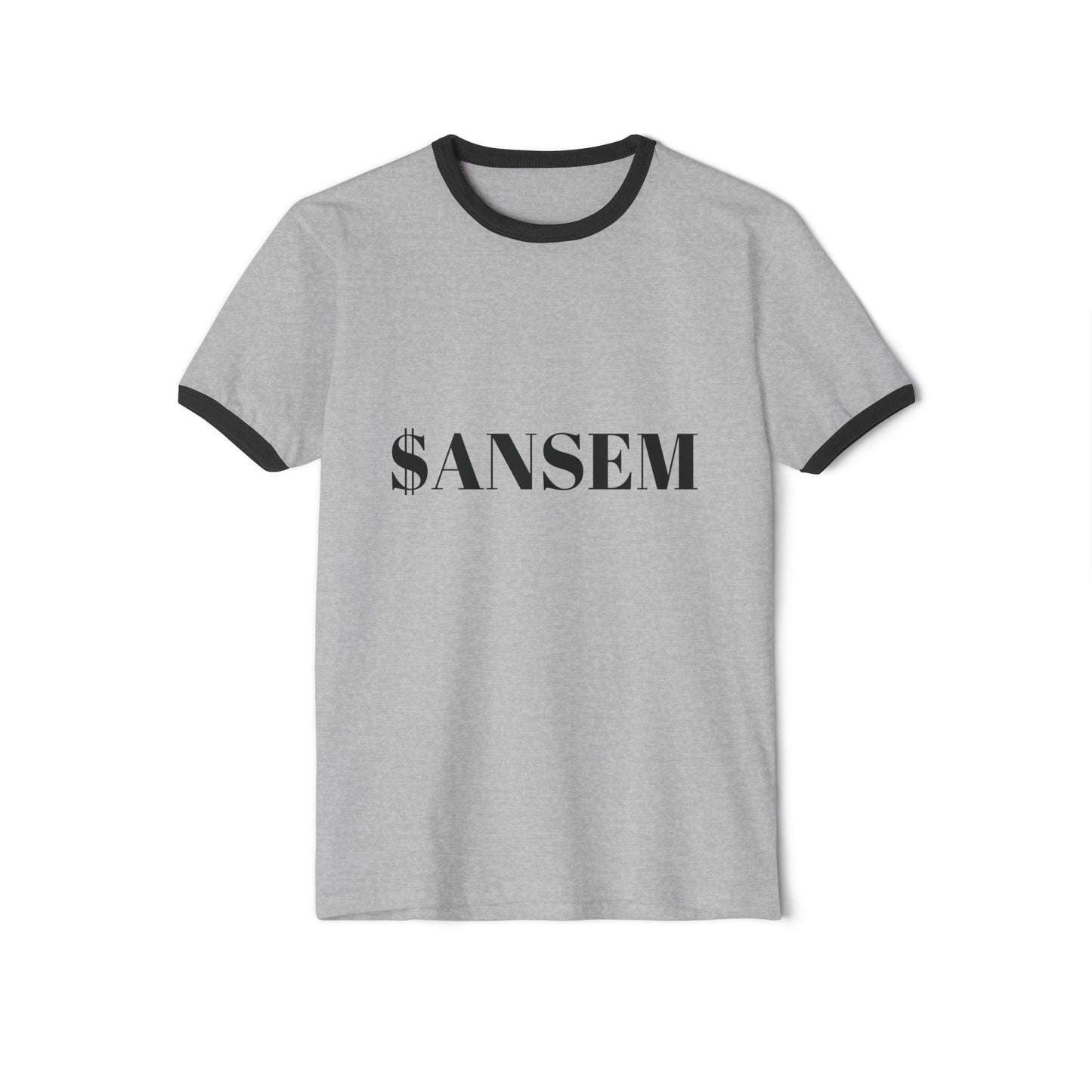 ANSEM Text Ringer Tee | Retro Crewneck Shirt