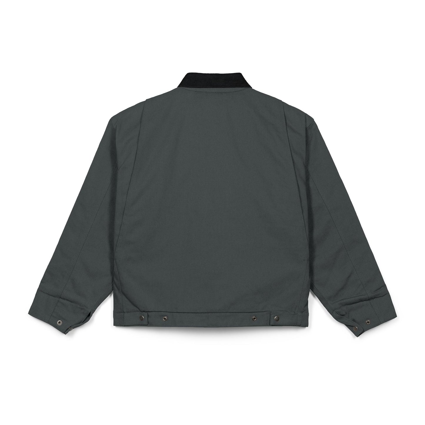 Bull Skull Floral embroidery Jacket | Duck Cloth Work Jacket