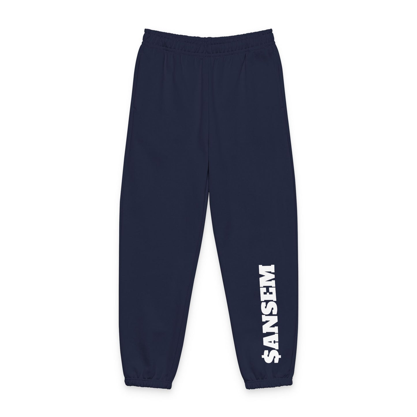 $ANSEM Sweatpants | Beige Joggers with Side Text