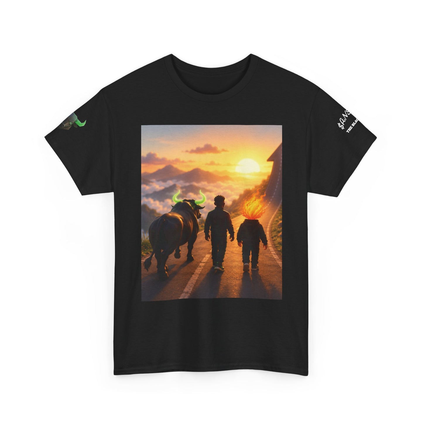 Cowboy Sunset T‑Shirt — Western Trail Sunset Scene Tee