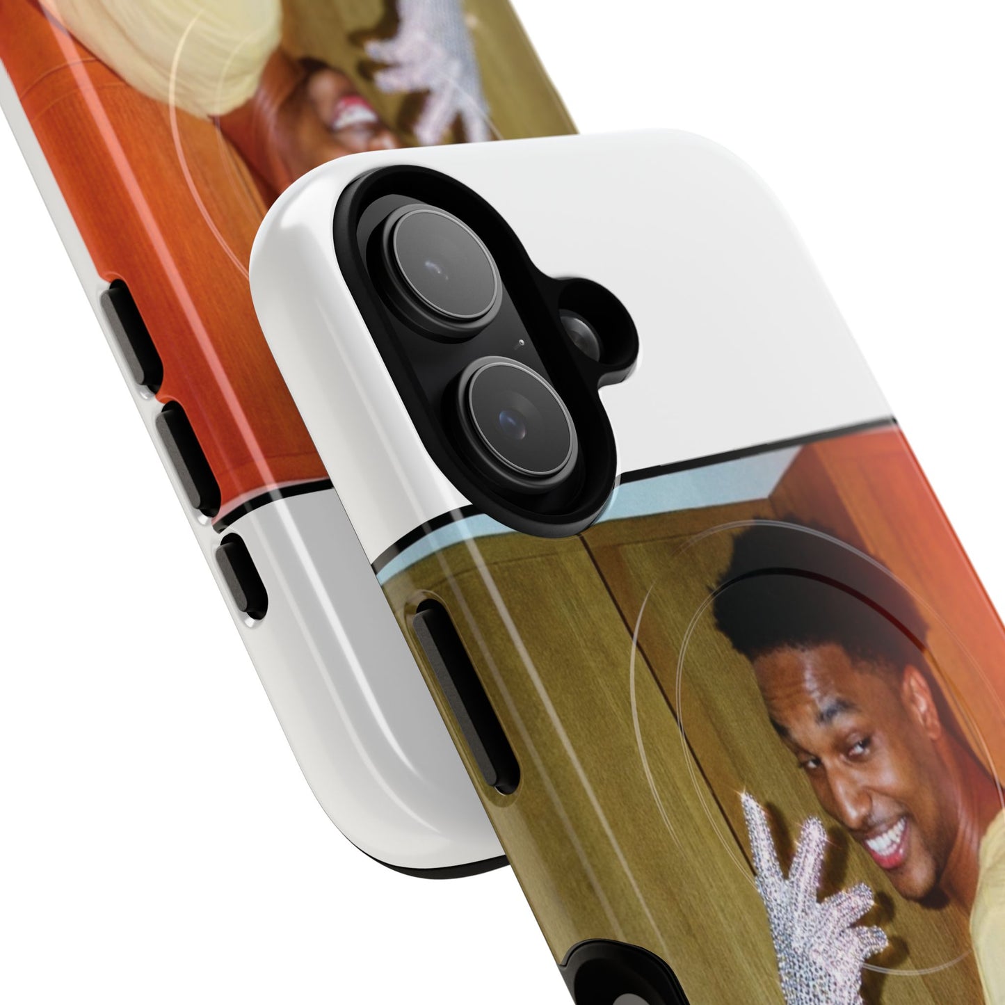 Micheal Ansem Magnetic Phone Case — Smiling Retro Guy Design