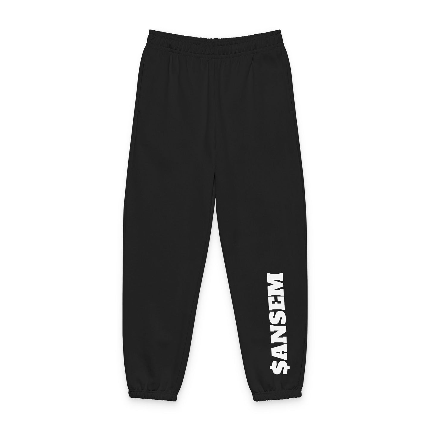 $ANSEM Sweatpants | Beige Joggers with Side Text