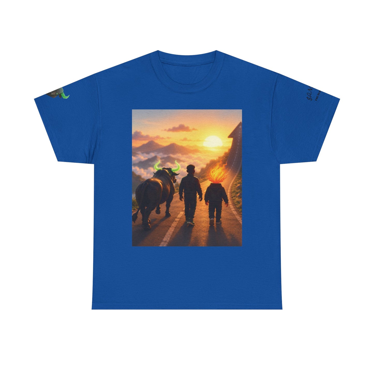 Cowboy Sunset T‑Shirt — Western Trail Sunset Scene Tee