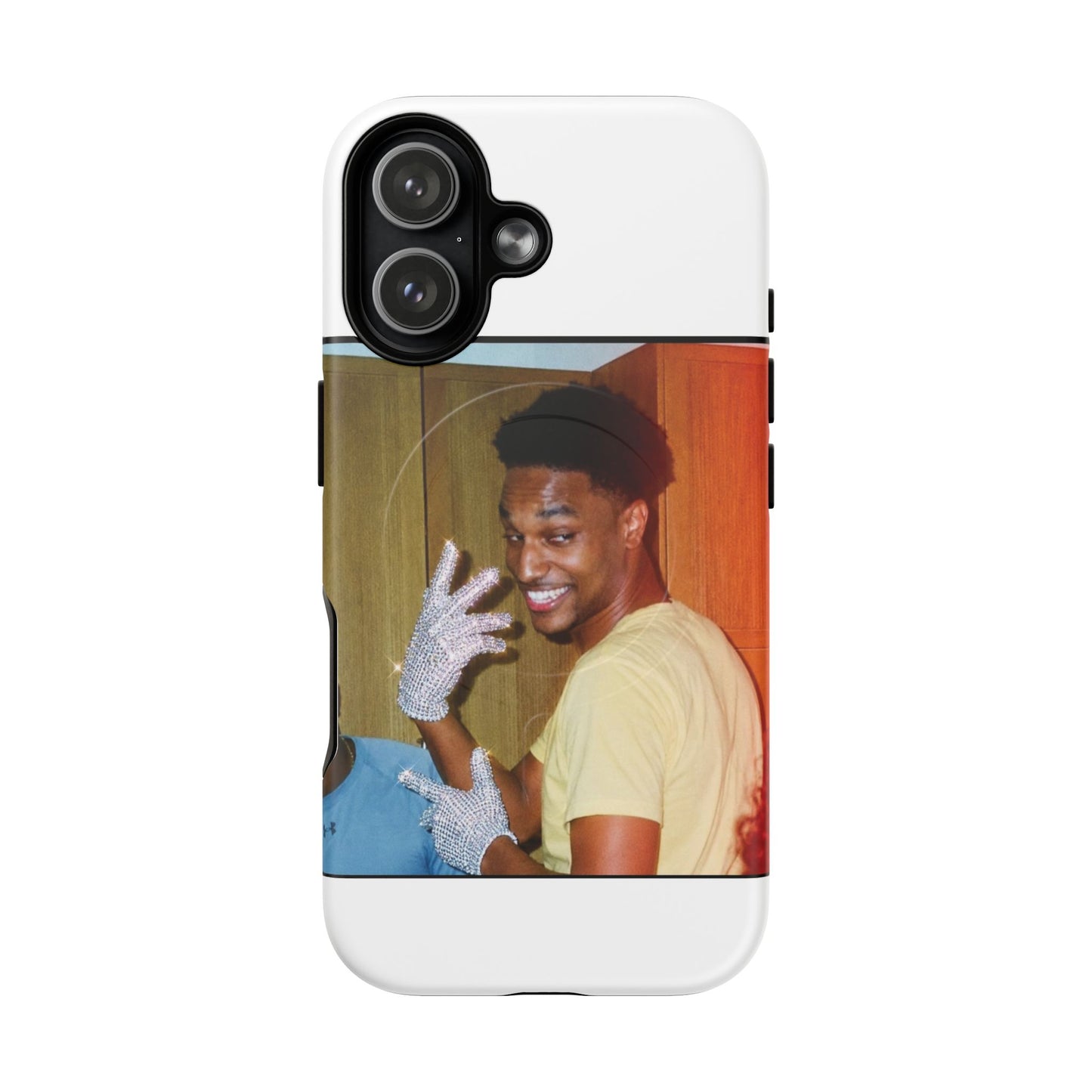 Micheal Ansem Magnetic Phone Case — Smiling Retro Guy Design