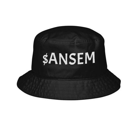 Embroidered Bucket Hat — ANSEM White Text