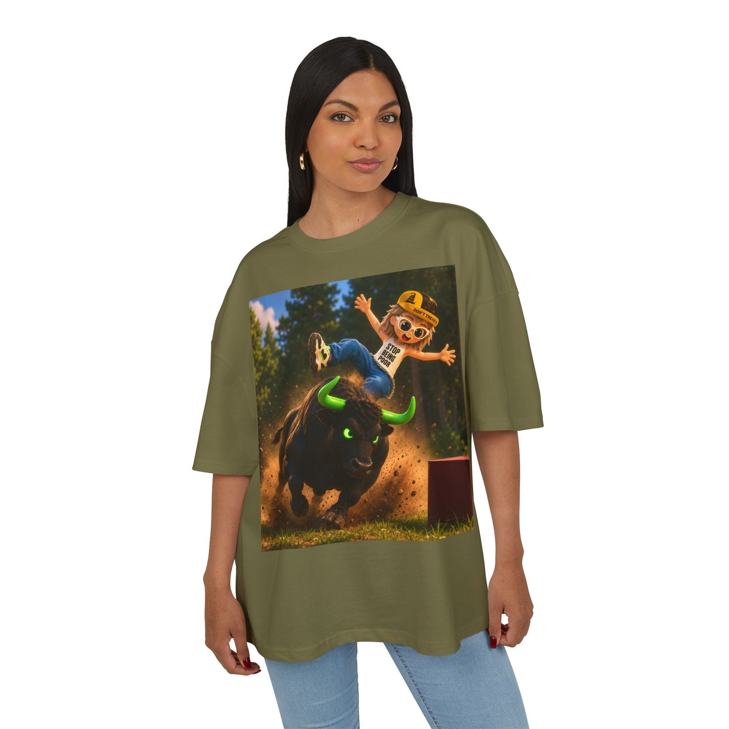 Bull Rider Graphic Tee — "ANSEM" Backprint Cotton T-Shirt