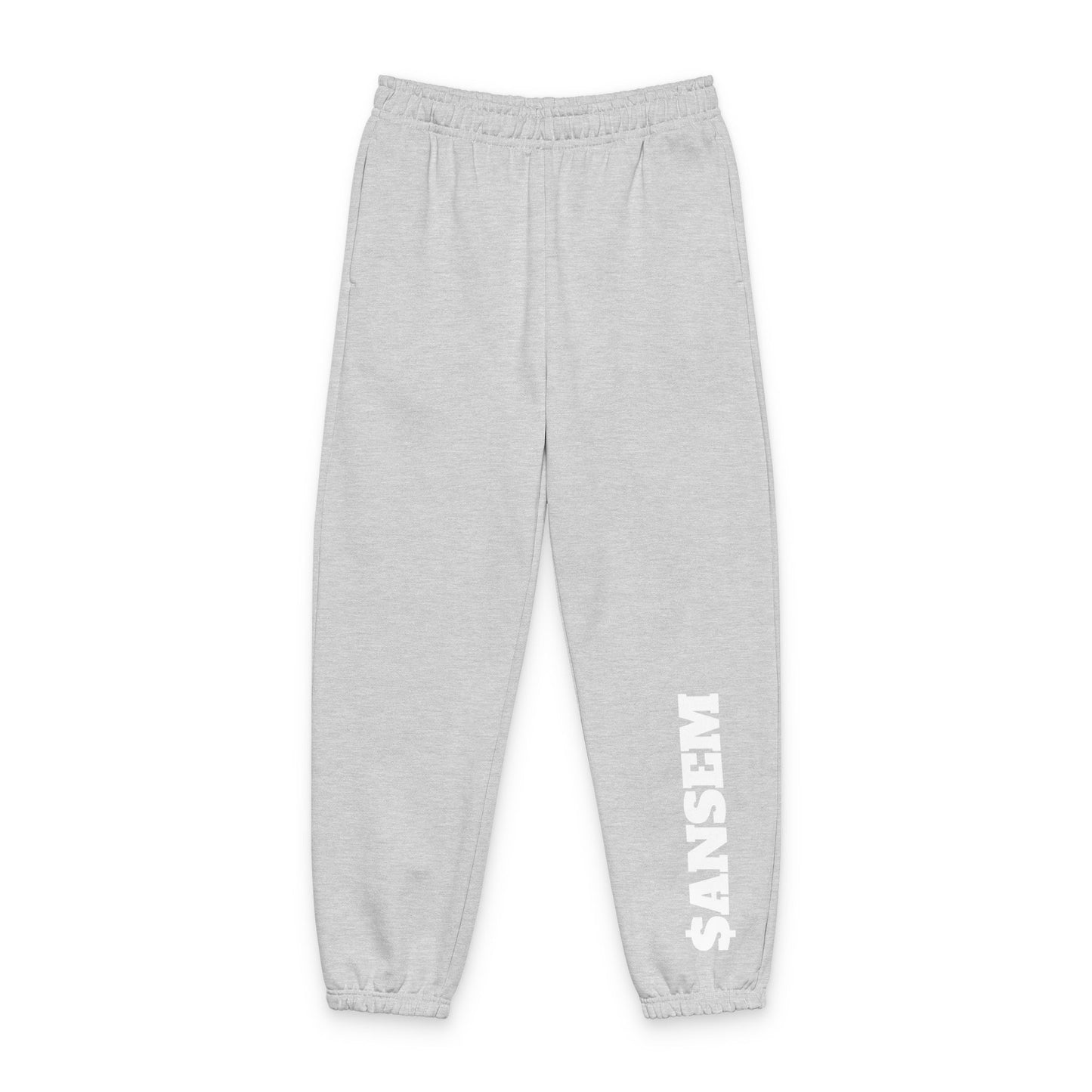 $ANSEM Sweatpants | Beige Joggers with Side Text