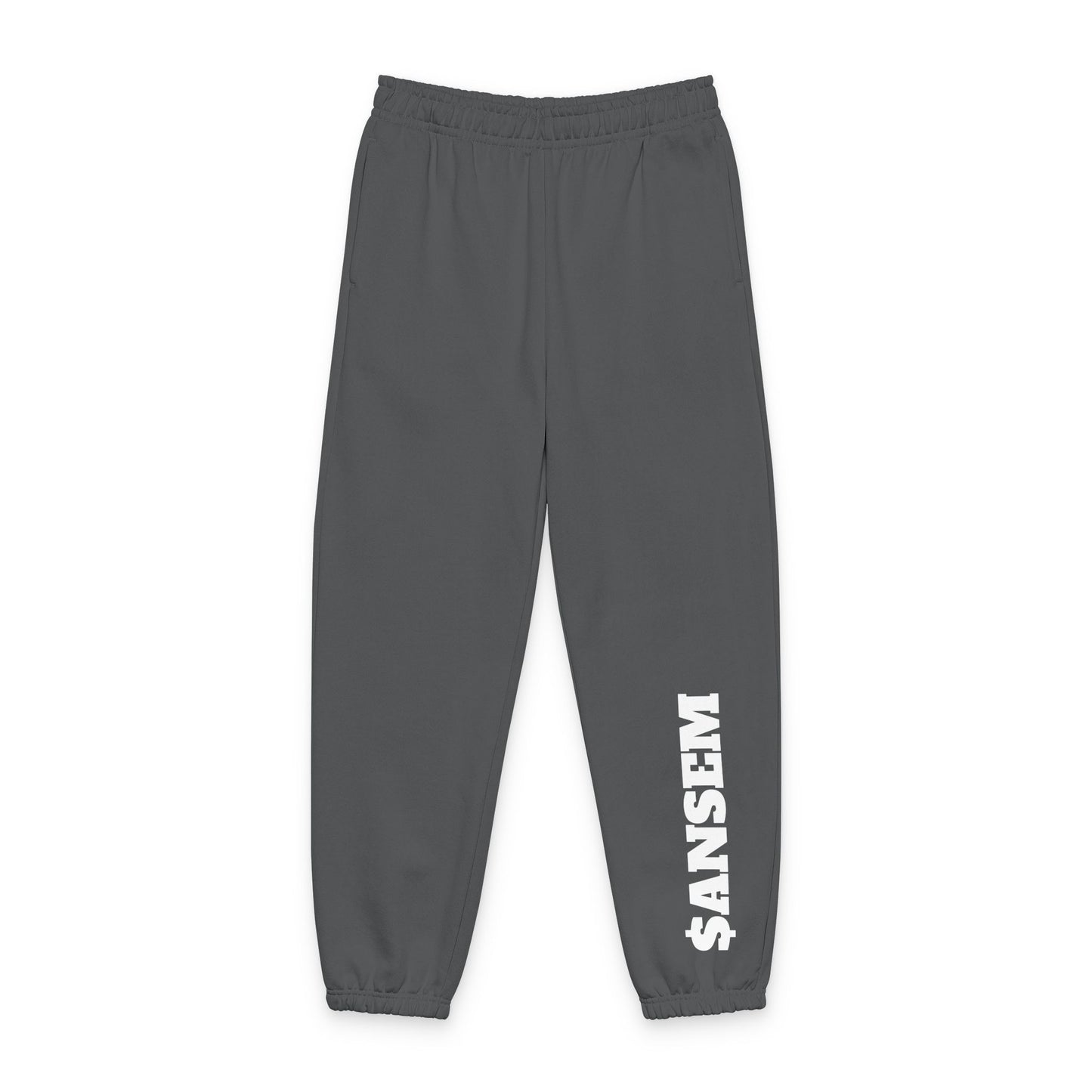 $ANSEM Sweatpants | Beige Joggers with Side Text