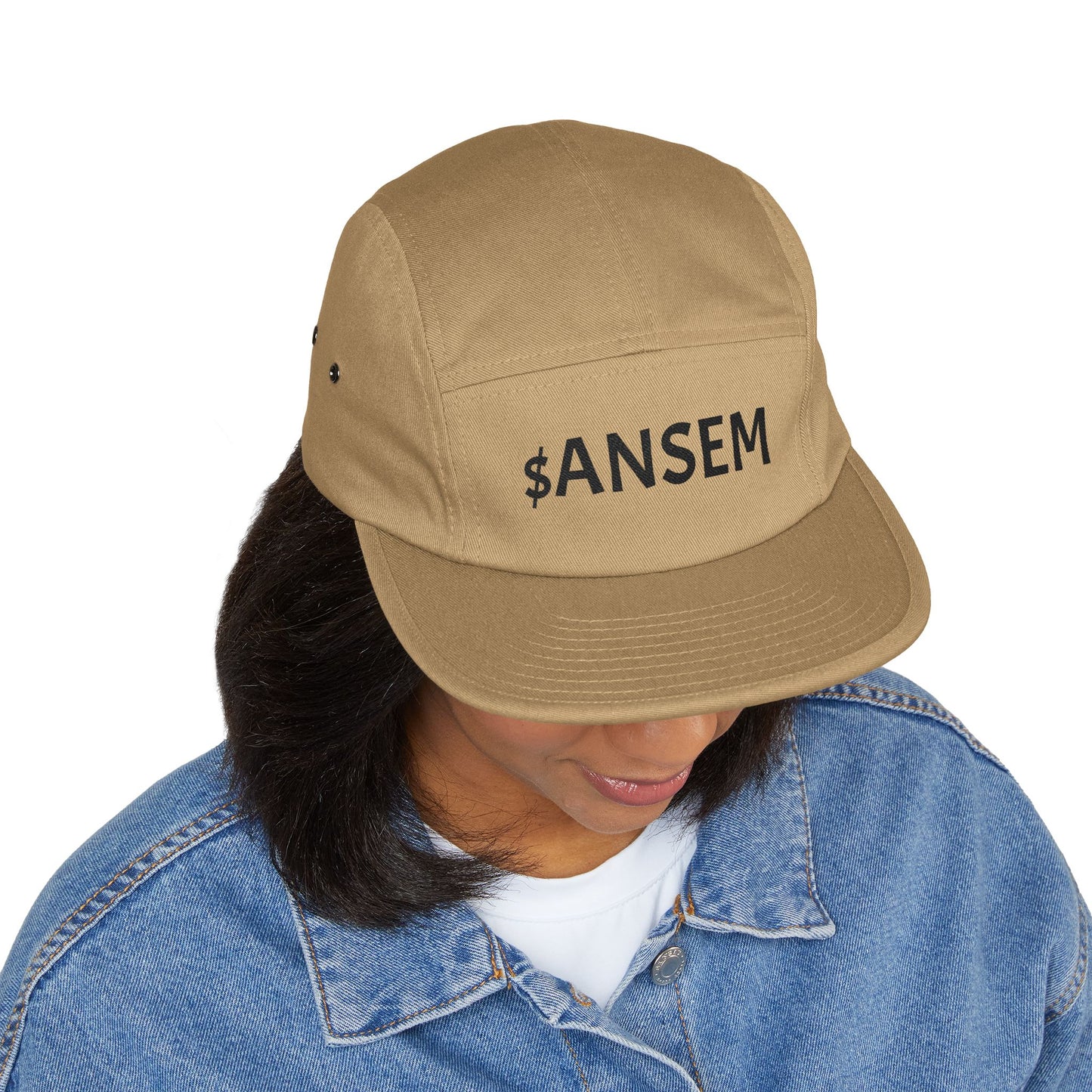 ANSEM Embroidered 5-Panel Cap | Khaki Canvas