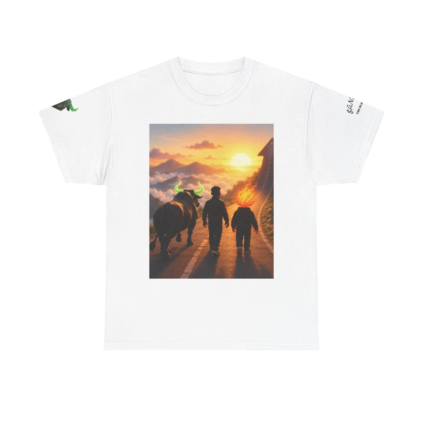 Cowboy Sunset T‑Shirt — Western Trail Sunset Scene Tee