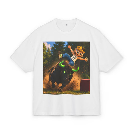Bull Rider Graphic Tee — "ANSEM" Backprint Cotton T-Shirt