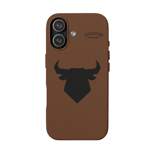 Bull Head Engraved PU Leather Phone Case | Minimalist Rodeo Silhouette