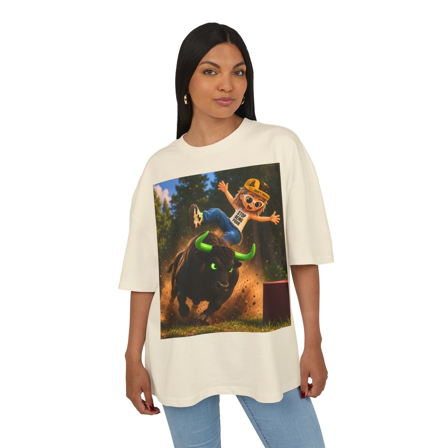 Bull Rider Graphic Tee — "ANSEM" Backprint Cotton T-Shirt